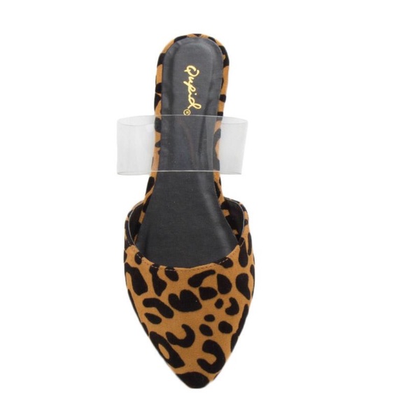 ‼️FINAL CALL‼️Leopard Mule Ballerina Point Flat - Picture 2 of 13